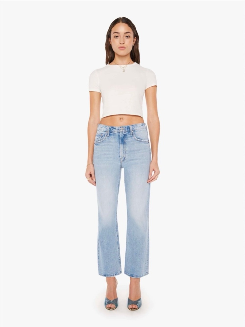 MOTHER The Scooter Ankle Jeans in Don’t be a Square